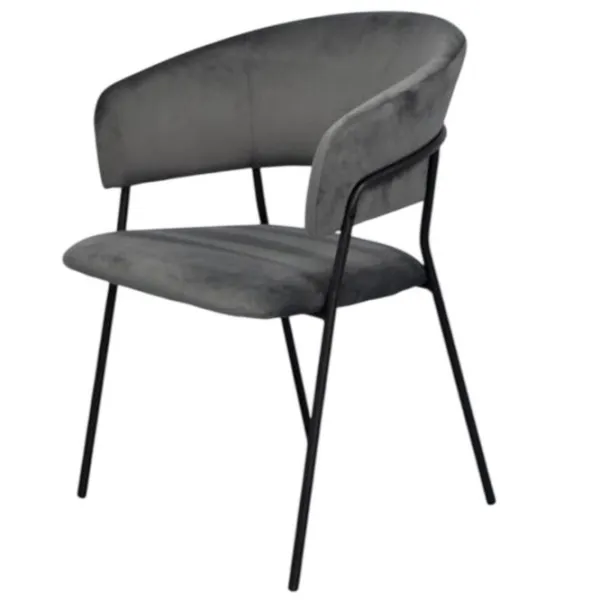 Scaun de bucătărie Evelin YTC-097B Stofă/ Dark Gray Black photo 6