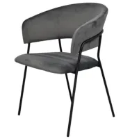 Scaun de bucătărie Evelin YTC-097B Stofă/ Dark Gray Black photo 6