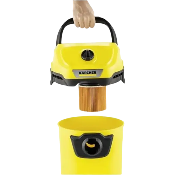 Промышленный пылесос KARCHER WD 3 V-15/6/20 + 6.959-547.0 1000 Вт / Желтый photo 2