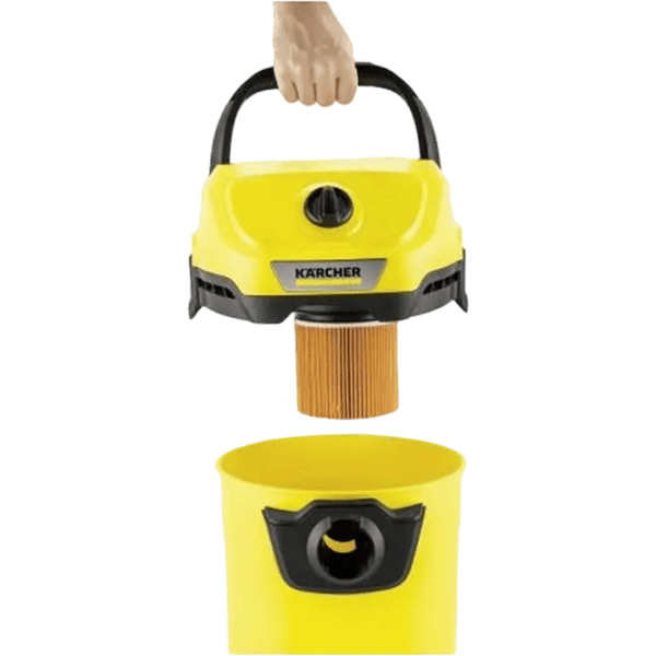 Промышленный пылесос KARCHER WD 3 V-15/6/20 + 6.959-547.0 1000 Вт / Желтый photo 2