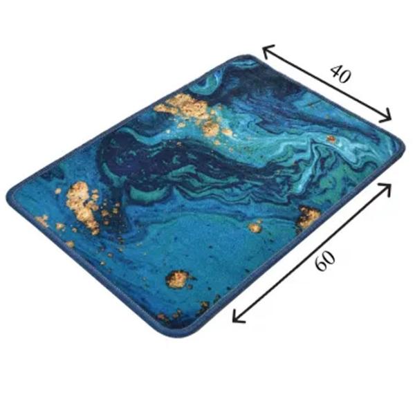 Коврик для ванной Trendy Marbling Полиэстер / Синий photo 2