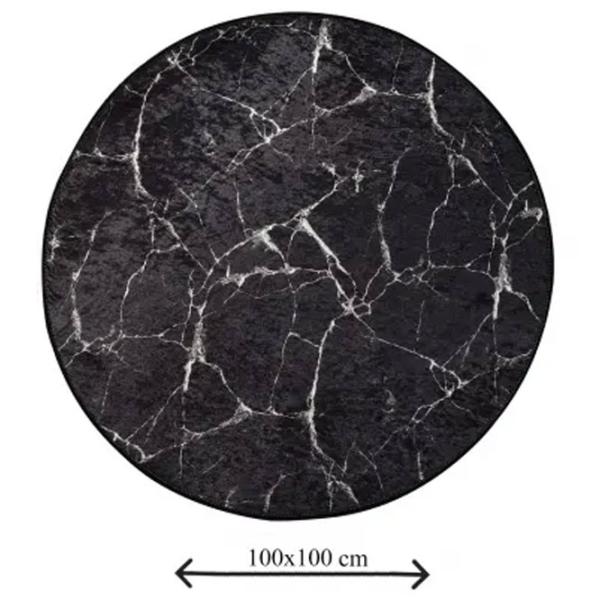 Коврик для ванной Trendy Marble DJT Полиэстер / Черный photo 2