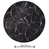 Коврик для ванной Trendy Marble DJT Полиэстер / Черный photo 2