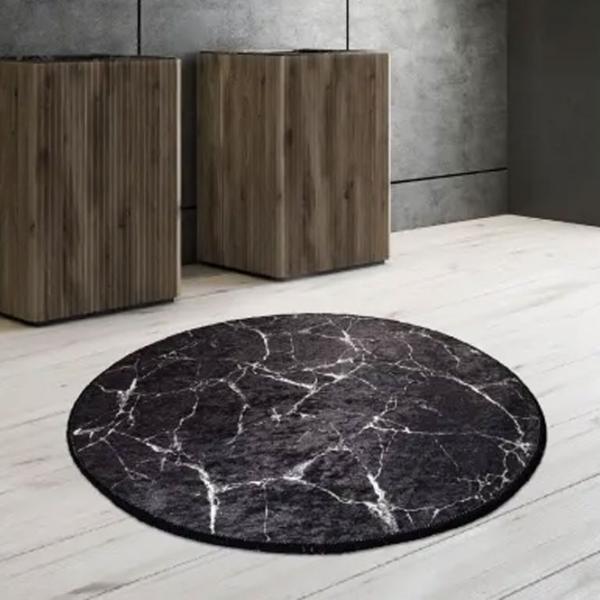 Коврик для ванной Trendy Marble DJT Полиэстер / Черный photo 4