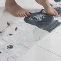 Коврик для ванной Trendy Angry Cats DJT Полиэстер / Серый photo 4