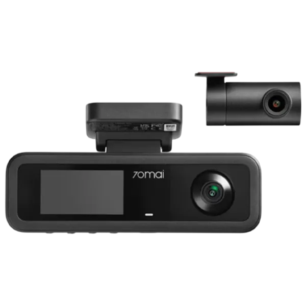 Cameră Auto 70mai T400 3Channel HDR Dash Cam + Rear Cam (RC21) / Black photo 1