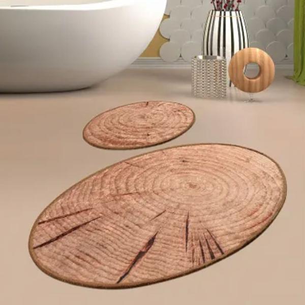 Набор ковриков для ванной Trendy Wood DJT Полиэстер / Коричневый photo 3