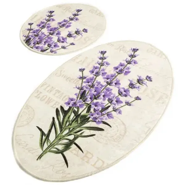 Набор ковриков для ванной Trendy Lavender DJT Полиэстер / Бежевый photo 1