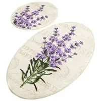 Набор ковриков для ванной Trendy Lavender DJT Полиэстер / Бежевый