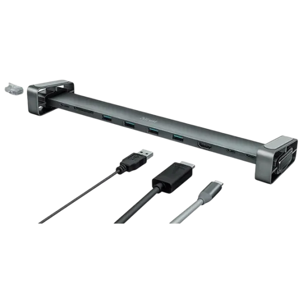 Док-станция Trust Dalyx Aluminium 10-in-1  / Серый photo 1
