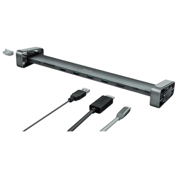 Док-станция Trust Dalyx Aluminium 10-in-1  / Серый photo 1