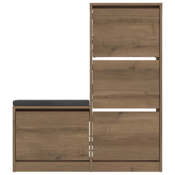 Dulap pentru antreu Showdeko DUDE BENCH & SHOE CABINET HITIT PAL / Oak photo 1