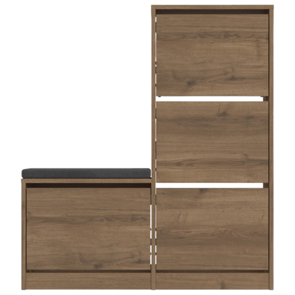 Dulap pentru antreu Showdeko DUDE BENCH & SHOE CABINET HITIT PAL / Oak photo 1