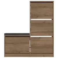 Dulap pentru antreu Showdeko DUDE BENCH & SHOE CABINET HITIT PAL / Oak