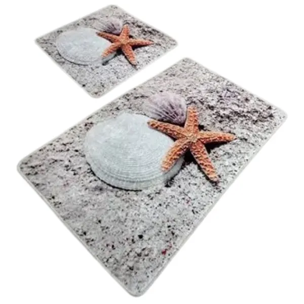 Набор ковриков для ванной Trendy Starfish Полиэстер / Серый photo 1