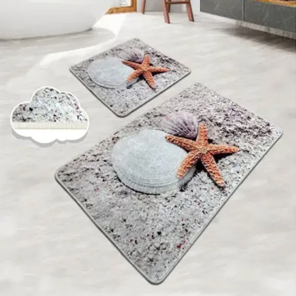 Набор ковриков для ванной Trendy Starfish Полиэстер / Серый photo 2