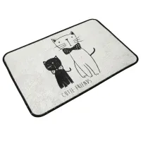 Коврик для ванной Trendy Little Cats Полиэстер / Белый