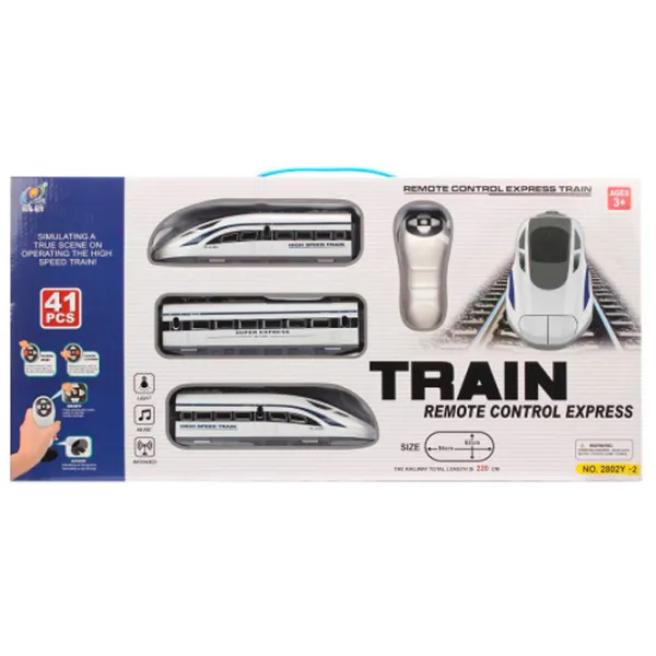 Поезд с вагонами HD Toys 51310   / 2.4 ГГц / White Синий photo 5