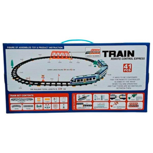 Поезд с вагонами HD Toys 51310   / 2.4 ГГц / White Синий photo 6