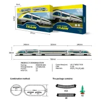 Поезд с вагонами HD Toys 810723 / / Желтый Белый photo 3