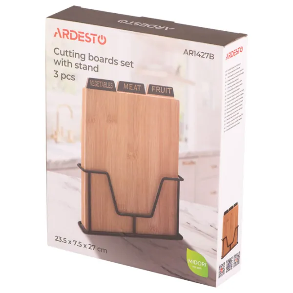 Set table de bucătărie Ardesto Midori Fir de bambus  photo 4