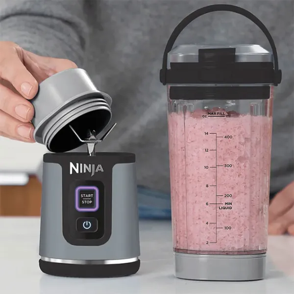 Blender portabil Ninja BC151EUBK 120 W / Inox photo 11