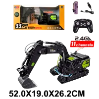 Экскаватор HD Toys 44527   / 2.4 ГГц / Зелёный Черный