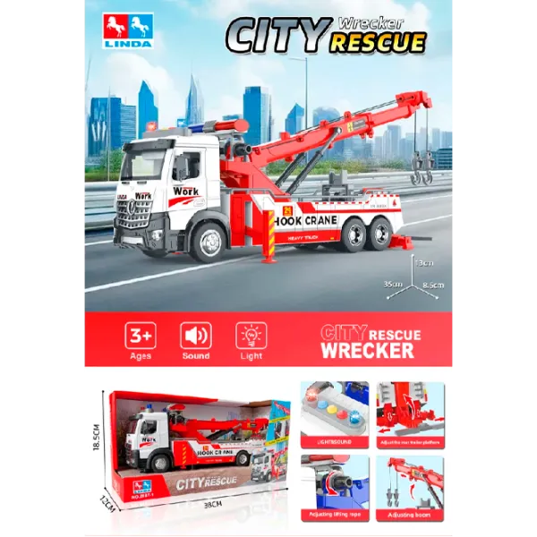 Грузовик HD Toys 84906   / / Красный Белый photo 1