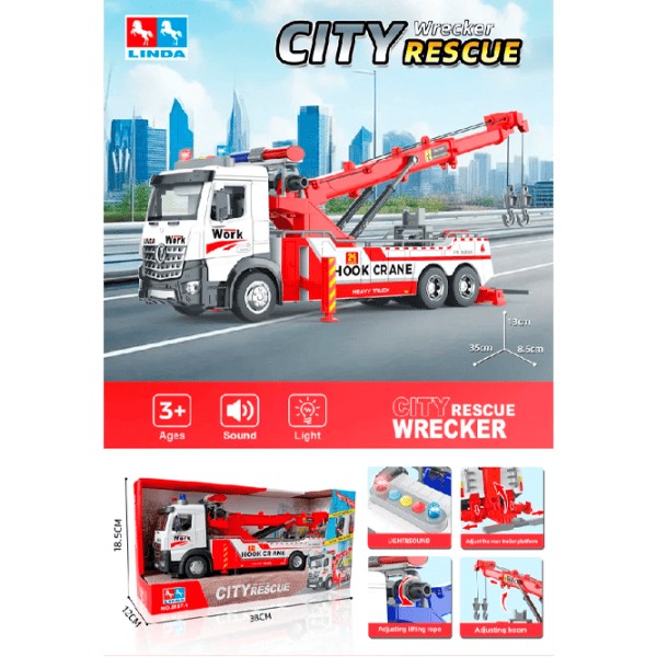 Грузовик HD Toys 84906   / / Красный Белый photo 1