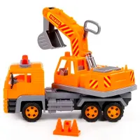 Excavator Polеsie 88987 / / Gray Orange photo 3