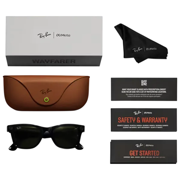 Смарт очки Ray-Ban Meta Wayfarer Черный Беспроводные / Зеленый photo 6