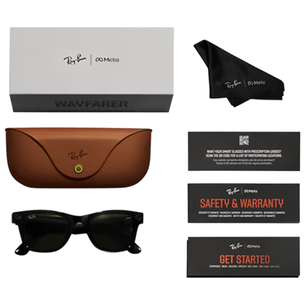 Смарт очки Ray-Ban Meta Wayfarer Черный Беспроводные / Зеленый photo 6