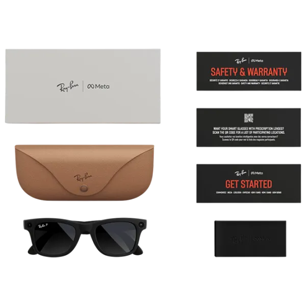 Смарт очки Ray-Ban Meta Wayfarer Черный Беспроводные / Серый photo 5