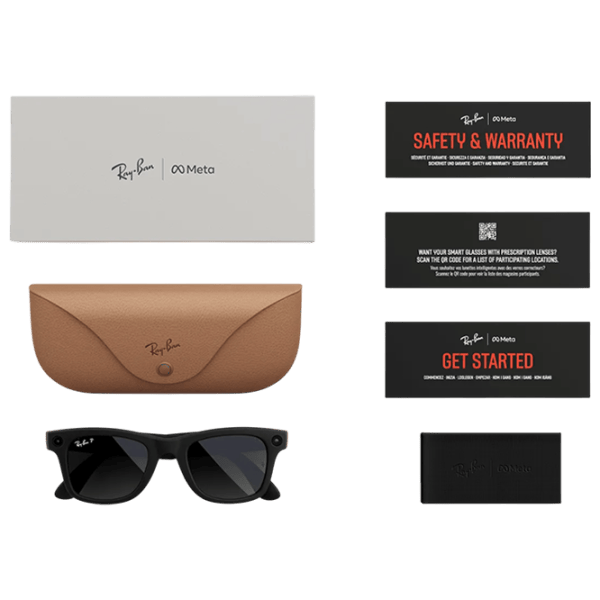 Смарт очки Ray-Ban Meta Wayfarer Черный Беспроводные / Серый photo 5