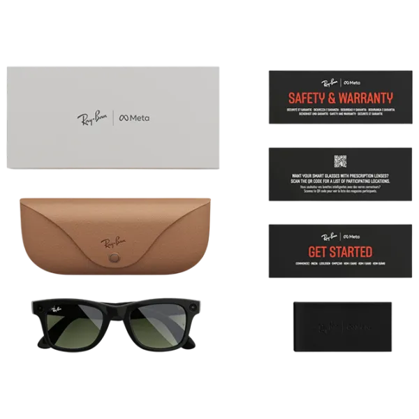 Смарт очки Ray-Ban Meta Wayfarer Черный Беспроводные / Зеленый photo 5