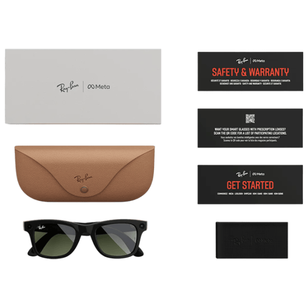 Смарт очки Ray-Ban Meta Wayfarer Черный Беспроводные / Зеленый photo 5