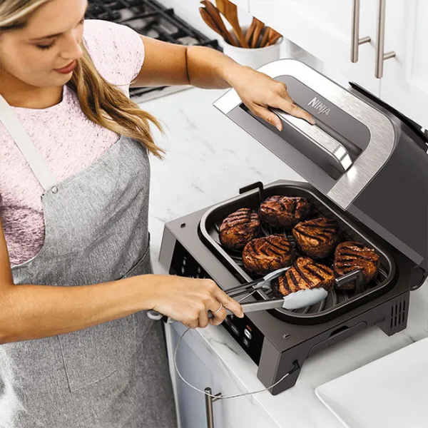 Grill electric Ninja DG551EU Contact, Barbecue / 1760 W / Silver Black photo 9