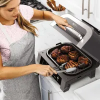 Grill electric Ninja DG551EU Contact, Barbecue / 1760 W / Silver Black photo 9