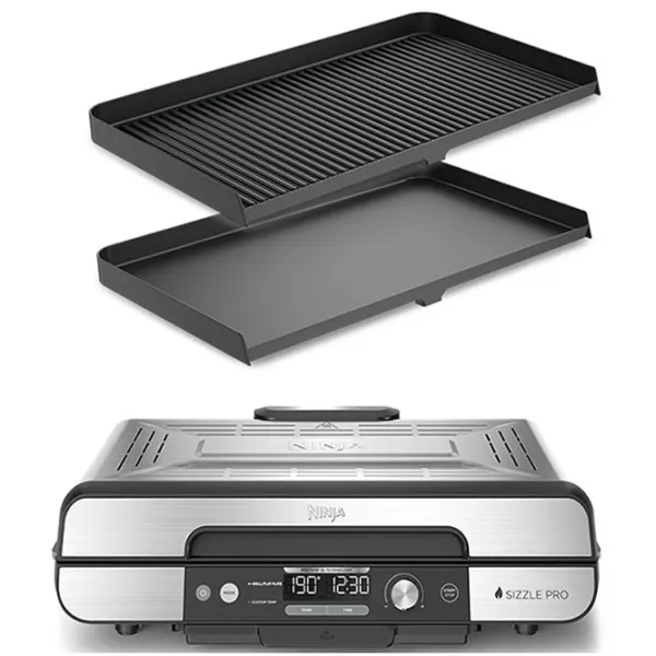Grill electric Ninja Sizzle GR101EU  / 1450 W / Black Inox photo 6