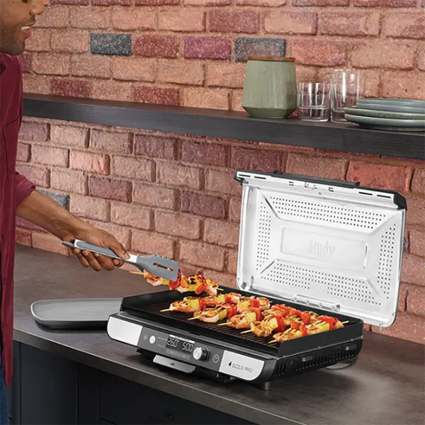 Grill electric Ninja Sizzle GR101EU  / 1450 W / Black Inox photo 14