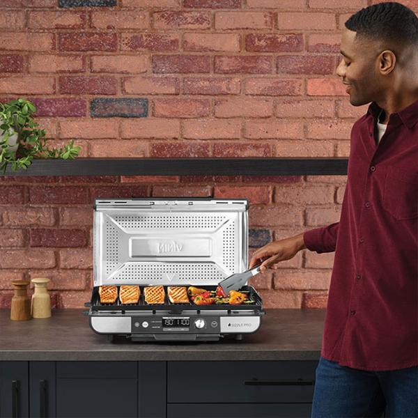Grill electric Ninja Sizzle GR101EU  / 1450 W / Black Inox photo 18