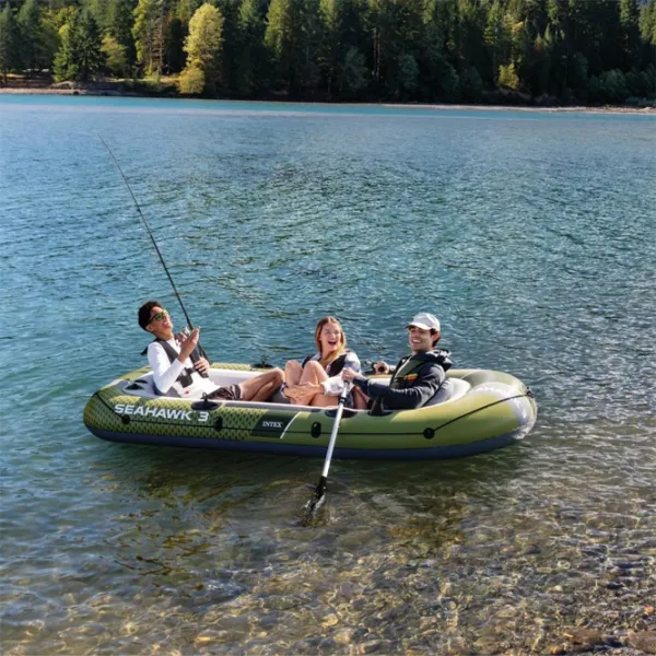 Barcă gonflabilă Intex Seahawk 3 (66333) Green  photo 5