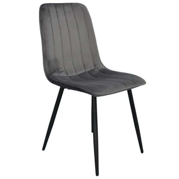 Scaun de bucătărie Evelin YTC-080B Stofă/ Dark Grey Black photo 2