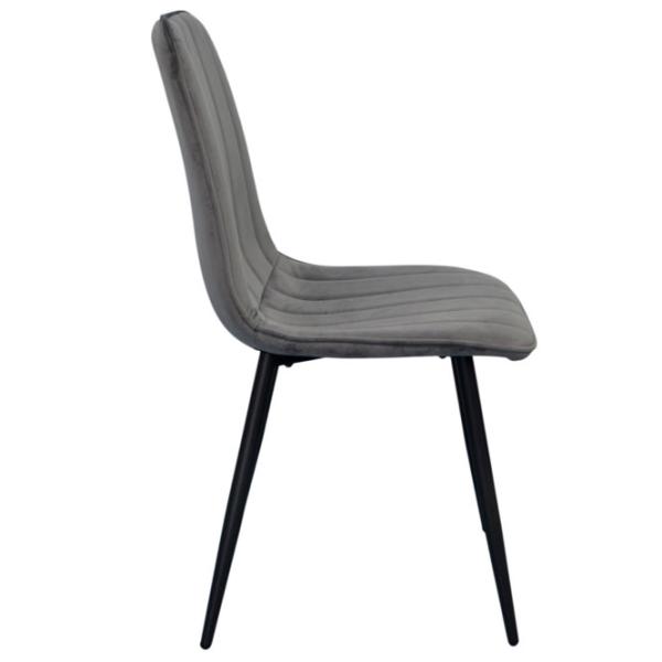 Scaun de bucătărie Evelin YTC-080B Stofă/ Dark Grey Black photo 3