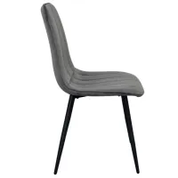 Scaun de bucătărie Evelin YTC-080B Stofă/ Dark Grey Black photo 3