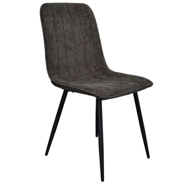 Scaun de bucătărie Evelin YTC-078B Stofă/ Dark Gray Black photo 2