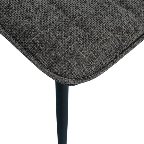 Scaun de bucătărie Evelin YTC-078B Stofă/ Dark Gray Black photo 5