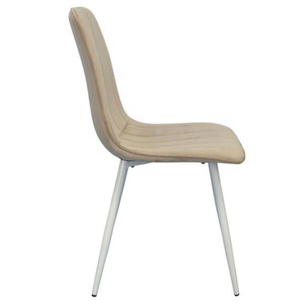 Scaun de bucătărie Evelin YTC-078WH Stofă/ Light Gray White photo 3