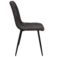Scaun de bucătărie Evelin YTC-080B Stofă/ Dark Grey Black photo 3