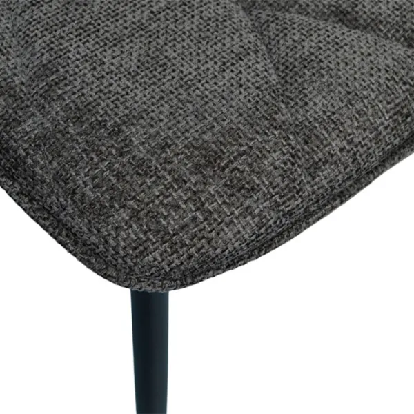 Scaun de bucătărie Evelin YTC-080B Stofă/ Dark Grey Black photo 5